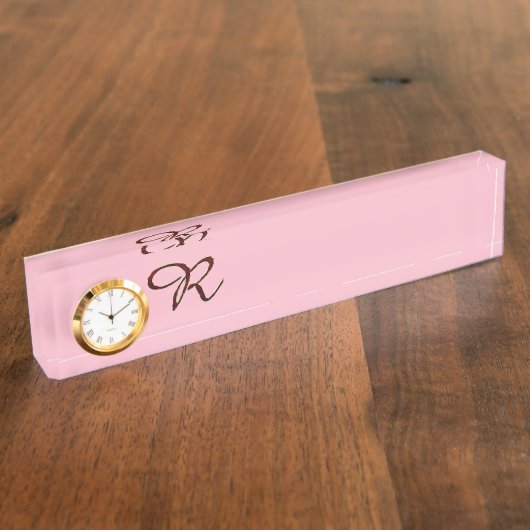 MONOGRAM R Letternaam Heart Destiny's Naambordje (Zijkant)