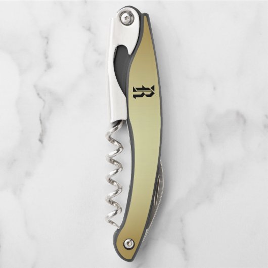 Monogram "R" Ober's Kurkentrekker (Voorkant)