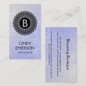 Monogram | Radiaal | Textuur Visitekaartje (Voorkant / Achterkant)