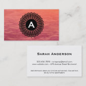 Monogram | Radiaal | Wolken Visitekaartje (Voorkant / Achterkant)