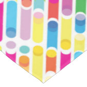Monogram Rainbow Diagonal Lines Pattern Pop Art Tafelkleed (Gekanteld)