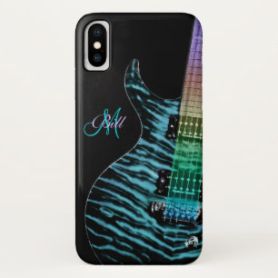 Monogram Rainbow Neck Guitar iPhone X Hoesje