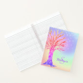 Monogram Rainbow Sparkles Girl's Notitieboek (Binnen)