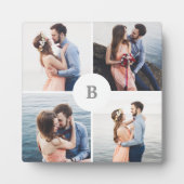 Monogram raster Collage Foto Fotoplaat (Voorkant)