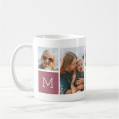 Monogram raster Foto Collage Koffiemok (Links)