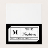 Monogram raster visitekaartje (Buitenkant ongevouwen)