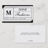 Monogram raster visitekaartje (Voorkant / Achterkant)