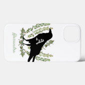 Monogram Raven Spirit Animal Gepersonaliseerd Case-Mate iPhone Case (Achterkant (horizontaal))