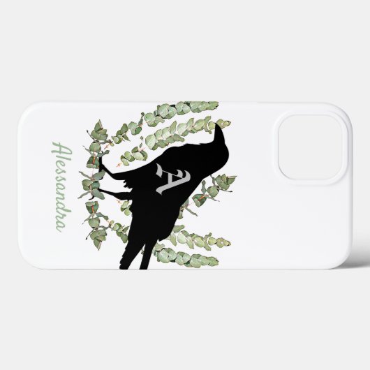 Monogram Raven Spirit Animal Gepersonaliseerd Case-Mate iPhone Case (Achterkant (horizontaal))