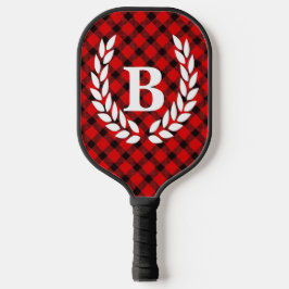Monogram Red Buffalo Check Pickleball Paddle