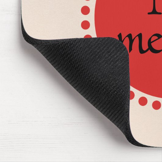 Monogram Red Gold Cirkel Muismat (Hoek)