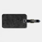 Monogram Red Gray Pattern Moderne Consultant Bagagelabel (Achterkant horizontaal)