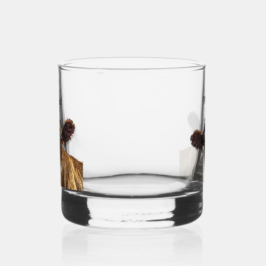 Monogram Red Holstein Koe Melkpoeder Boerderij Whisky Glas (Links)