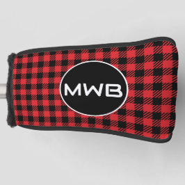Monogram Red Plaid Golfblad Putter Head Hoesje Golfheadcover
