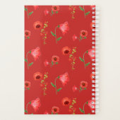 Monogram  Red Poppies Pattern Planner (Achterkant)