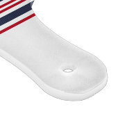 Monogram Red White Navy Blue Crab Nautical Snijplank (Hoek)