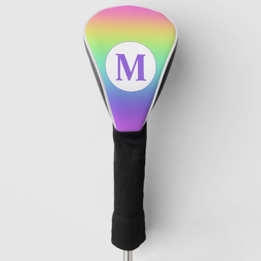 Monogram Regenboog Golfheadcover (Voorkant)