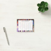 Monogram Regenboog Kleurpotloden Post-it® Notes (Kantoor)