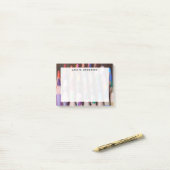 Monogram Regenboog Kleurpotloden Post-it® Notes (Op bureau)
