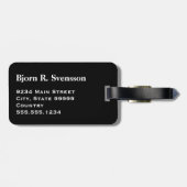 Monogram Regenboog Lesbische Homo Biseksuele Trans Bagagelabel (Achterkant horizontaal)