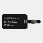 Monogram Regenboog Lesbische Homo Biseksuele Trans Bagagelabel (Achterkant horizontaal)