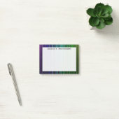 Monogram Regenboog Licht Strepen Post-it® Notes (Kantoor)
