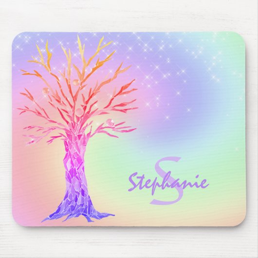 Monogram regenboog Muismat (Voorkant)