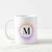 Monogram Regenboog Tie Dye Koffiemok (Links)