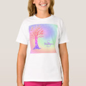 Monogram regenboogkleuren t-shirt (Voorkant)