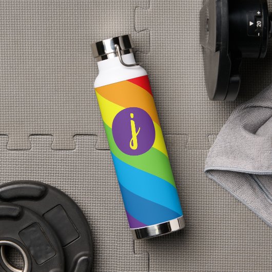 Monogram regenboogslangen waterfles (Gym)