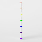 Monogram regenboogstrips Case-Mate iPhone case (Achterkant/rechts)