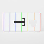 Monogram regenboogstrips Case-Mate iPhone case (Achterkant (horizontaal))