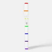 Monogram regenboogstrips Case-Mate iPhone case (Achterkant / Links)