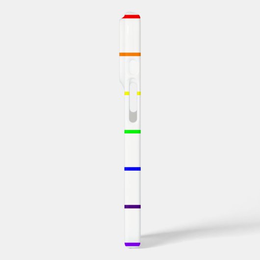 Monogram regenboogstrips Case-Mate iPhone case (Achterkant / Links)