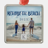 Monogram Rehoboth Beach Family Travel Souvenir Metalen Ornament (Voorkant)