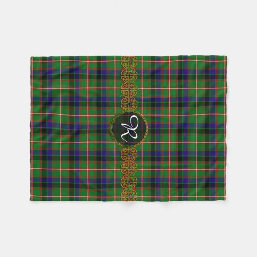 Monogram Reid Tartan Fleece Deken (Voorkant (Horizontaal))
