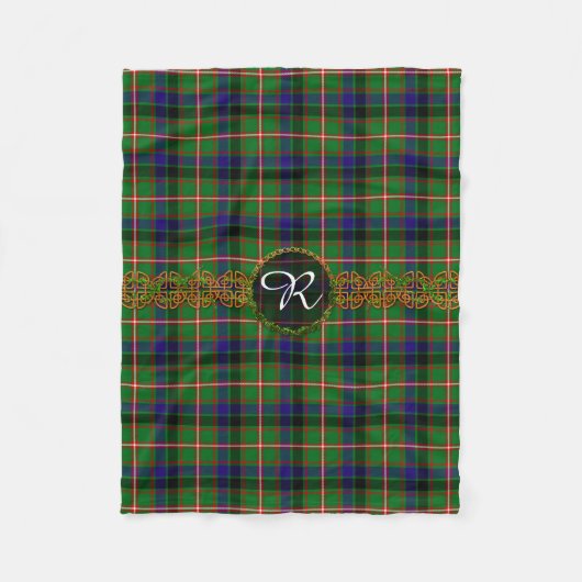 Monogram Reid Tartan Fleece Deken (Voorkant)