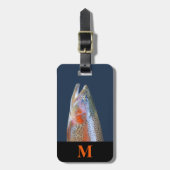 Monogram Reis Grijs Sinaasappel River Forel Fish H Bagagelabel (Voorkant verticaal)