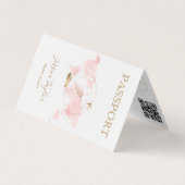 Monogram Reisagent Passport Wereldkaart Foto Visitekaartje (Voorkant)