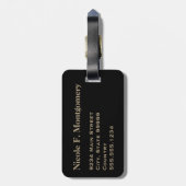 Monogram Reisballet Teen Dansschoenen Bagagelabel (Achterkant verticaal)