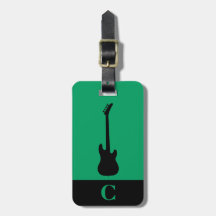 Monogram Reismuziek Elektrische Basgitaar Groen