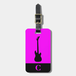 Monogram Reismuziek Elektrische Basgitaar Magenta Bagagelabel