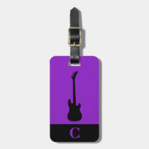 Monogram Reismuziek Elektrische Basgitaar Paars