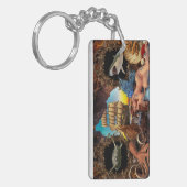 Monogram reiszomer sleutelhanger (Voorkant Links)