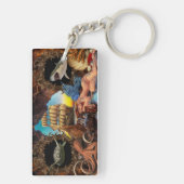 Monogram reiszomer sleutelhanger (achterkant)