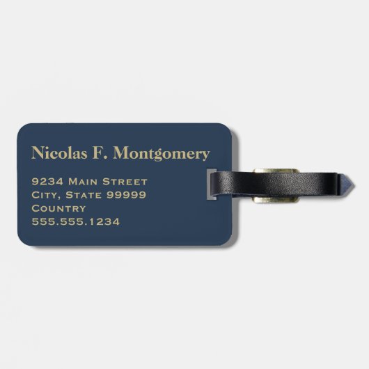 Monogram Reizen Grijs Groene Karper Vis Bagagelabel (Achterkant horizontaal)