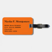 Monogram reizen Vist Bagagelabel (Achterkant horizontaal)