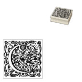 Monogram Renaissance C, 17e-eeuwse letter C Rubberstempel (Gestempeld)