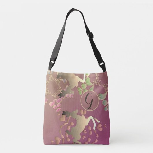 Monogram rendieren en sneeuwvlokken crossbody tas (Achterkant)