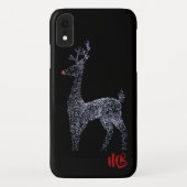 Monogram rendieren kerstverlichting | FEESTDAGEN Case-Mate iPhone Case (Achterkant)